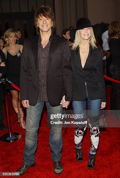 Richie Sambora and Heather Locklear during 32nd Annual American Music Awards - Arrivals at Shrine Auditorium in Los Angeles, California, United...