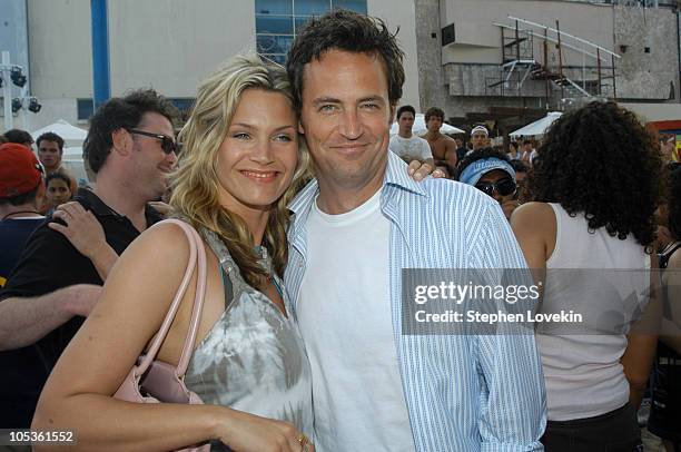 Natascha Henstridge and Matthew Perry during MTV Spring Break 2004 in Cancun, Mexico - Day 1 at "The City", Cancun in Cancun, Mexico.