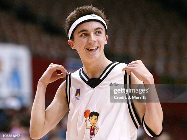 Frankie Muniz during Frankie Muniz HoopLA Celebrity Basketball Starlight Children's Foundation Benefit at Los Angeles Sports Arena in Los Angeles,...