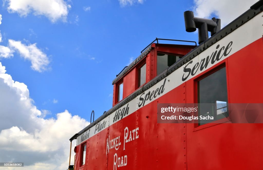 Historic railroad caboose