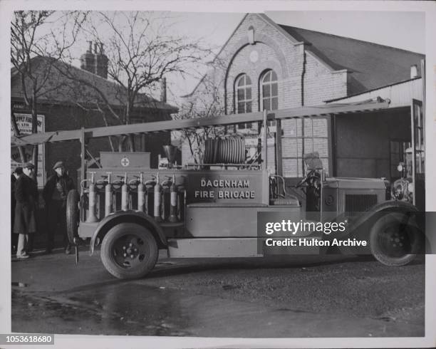 First 'All Chemical' Fire Engine, The new 'all chemical' fire engine which has just been delivered to the Dagenham Fire Brigade isthe only one of its...