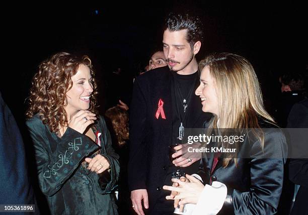 Sheryl Crow and Melissa Etheridge during The 35th Annual GRAMMY Awards at Shrine Auditorium in Los Angeles, California, United States.