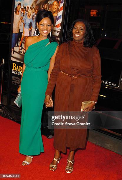 Garcelle Beauvais-Nilon and mother Marie Claire during "Barbershop 2: Back in Business" Premiere at Grauman's Chinese Theatre in Hollywood,...