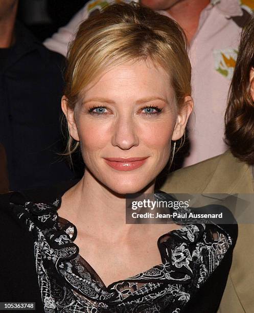 Cate Blanchett during "The Life Aquatic with Steve Zissou" Los Angeles Screening at Harmony Gold Theater in Hollywood, California, United States.