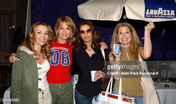Christie Clark, Deidre Hall, Kristian Alfonso and Melissa Reeves at Lavazza