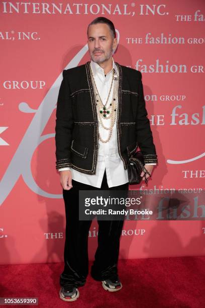 Designer Marc Jacobs attends the 2018 FGI Night Of Stars Gala at Cipriani Wall Street on October 25, 2018 in New York City.