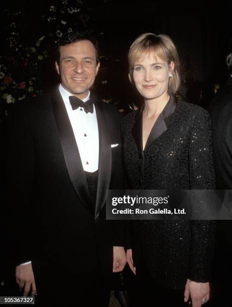 Robert Iger and Willow Bay during 1997 Key To Life Gala at Pierre Hotel in New York City, New York, United States.