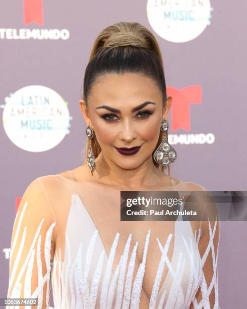 Actress Aracely Arambula attends the 2018 Latin American Music Awards at Dolby Theatre on October 25, 2018 in Hollywood, California.