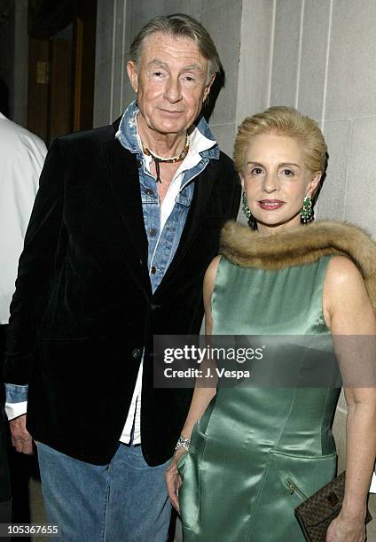 Joel Schumacher and Carolina Herrera during Frick Young Fellows Annual Ball Sponsored by Carolina Herrera at Frick Museum in New York City, New York,...