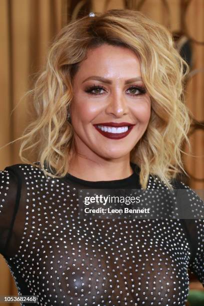 Dayana Garroz poses at the 2018 Latin American Music Awards - Press Room at Dolby Theatre on October 25, 2018 in Hollywood, California.