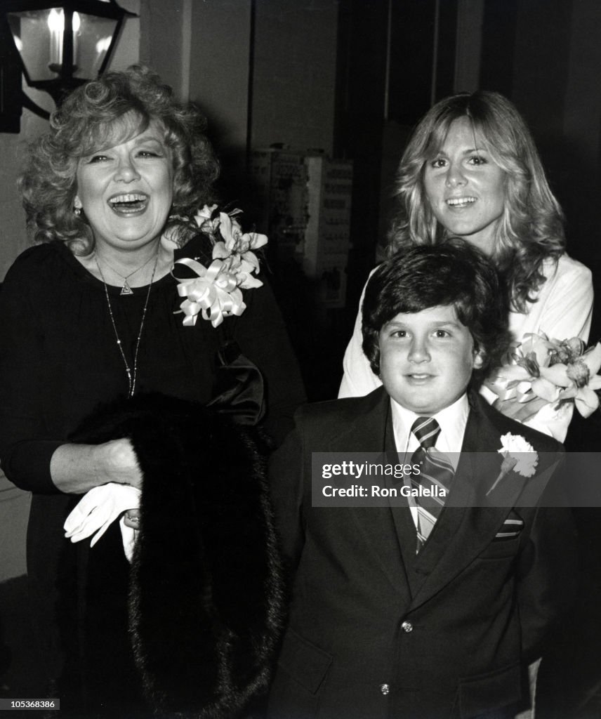 Edie Adams and Kids at Chasen's Restaurant