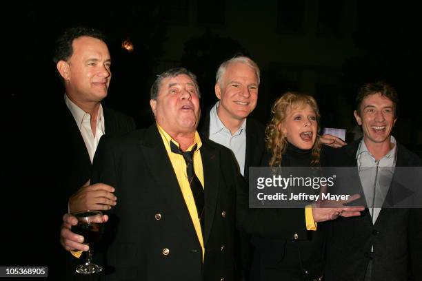 Tom Hanks, Jerry Lewis, Steve Martin, Stella Stevens and Martin Short