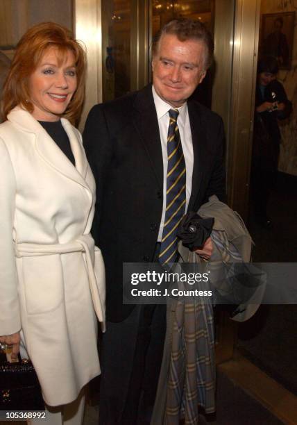 Joy Philbin and Regis Philbin during Opening Night of "Sly Fox" on Broadway - Arrivals at Ethel Barrymore Theatre in New York City, New York, United...