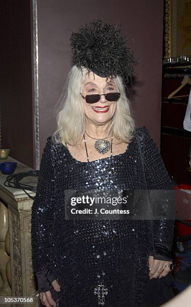 Sylvia Miles during The Academy of Motion Picture Arts & Sciences 2004 Oscar Night Party at Le Cirque 2000 in New York City, United States.