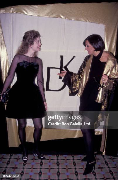 Diandra Douglas and Donna Karan during 8th Annual Red Cross Humanitarian Awards and Dinner Dance at The Waldorf Hotel in New York City, New York,...