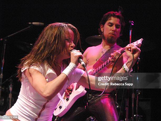 Juliette Lewis and Dave Navarro during Camp Freddy in Concert with Suicide Girls Sponsored by Indie 103.1 - Show at Avalon Hollywood in Hollywood,...