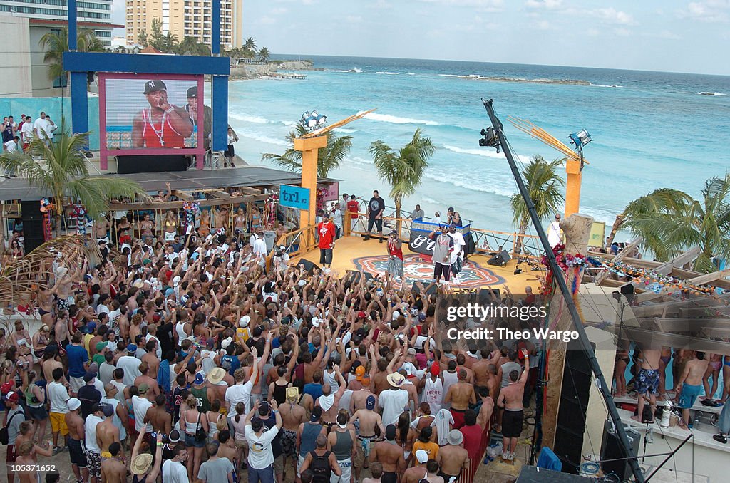 Spring Break 2004 MTV Spring Break 2004 Crowd during MTV 2004 Spring Break in Cancun at ...