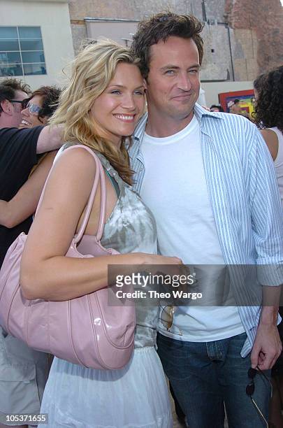 Natasha Henstridge and Matthew Perry during MTV 2004 Spring Break in Cancun at The City- MTV SpringBreak in Cancun, Mexico.