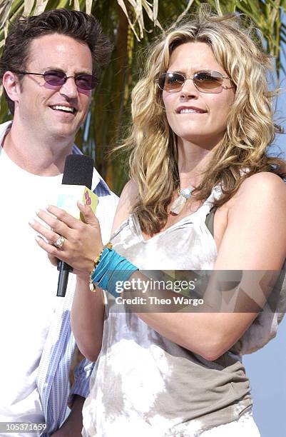 Matthew Perry and Natasha Henstridge during MTV 2004 Spring Break in Cancun at The City- MTV SpringBreak in Cancun, Mexico.