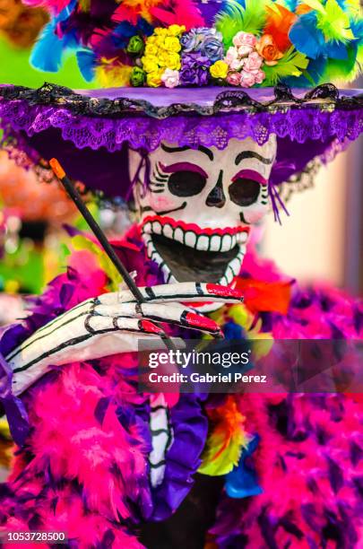 a catrina portrait - religious offering stock pictures, royalty-free photos & images