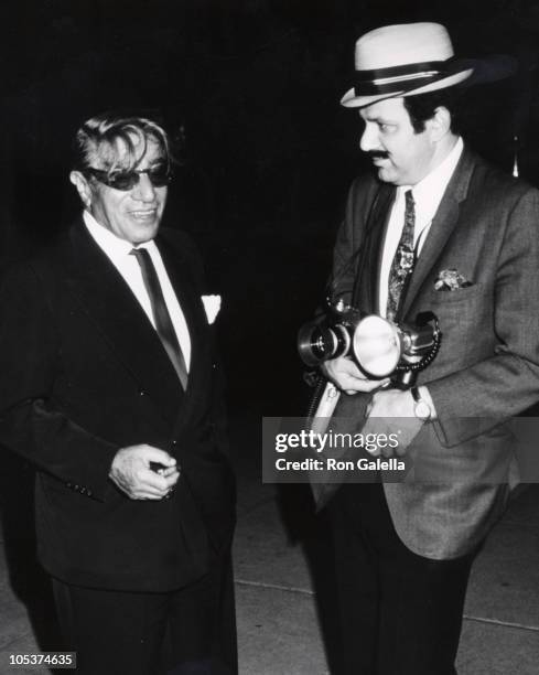 Ron Galella and Aristotle Onassis during Jackie Onassis and Ari Onassis Sighting At Le Cote Basque - October 6, 1969 at La Cote Basque Restaurant in...