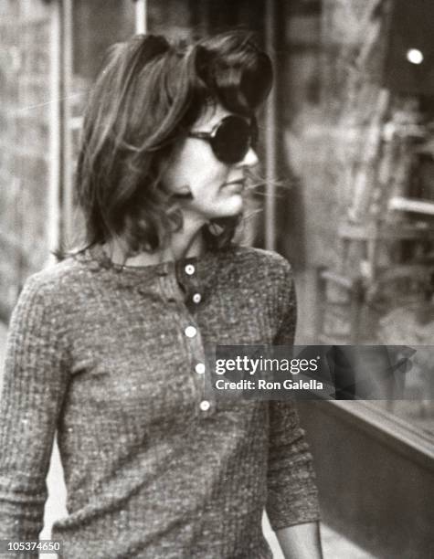 Jackie Kennedy Onassis during Jackie Onassis Sighting at Madison Avenue in New York City - October 7, 1971 at Madison Avenue in New York City, New...