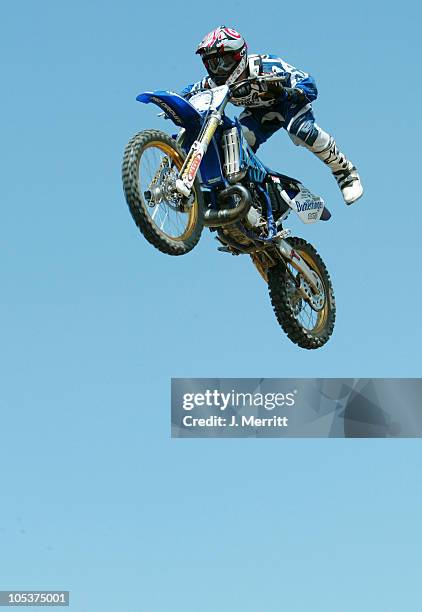 Freestyle Motocross Pro Nate Adams during Butterfinger's Grande Prize "Break Out" Challenge at Hollywood Sports Park in Bellflower, California,...