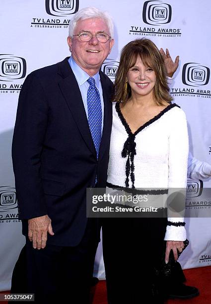 Phil Donahue and Marlo Thomas during 2nd Annual TV Land Awards - Arrivals at The Hollywood Palladium in Hollywood, California, United States.