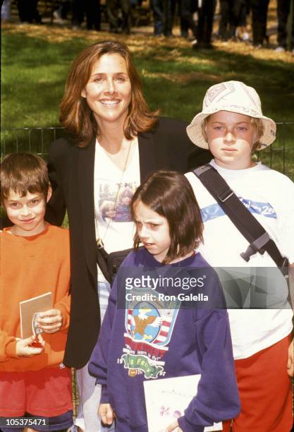 Meredith Vieira and family during 2001 Elizabeth Glaser Pediatric AIDS Foundation Benefit in New York City, New York, United States.