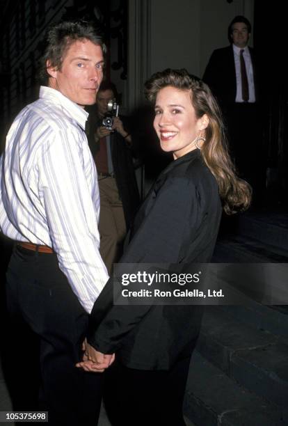 Christopher Reeve and Dana Reeve during Christopher Reeve and Dana Reeve at Central Park West - May 2, 1989 at Central Park West in New York City,...