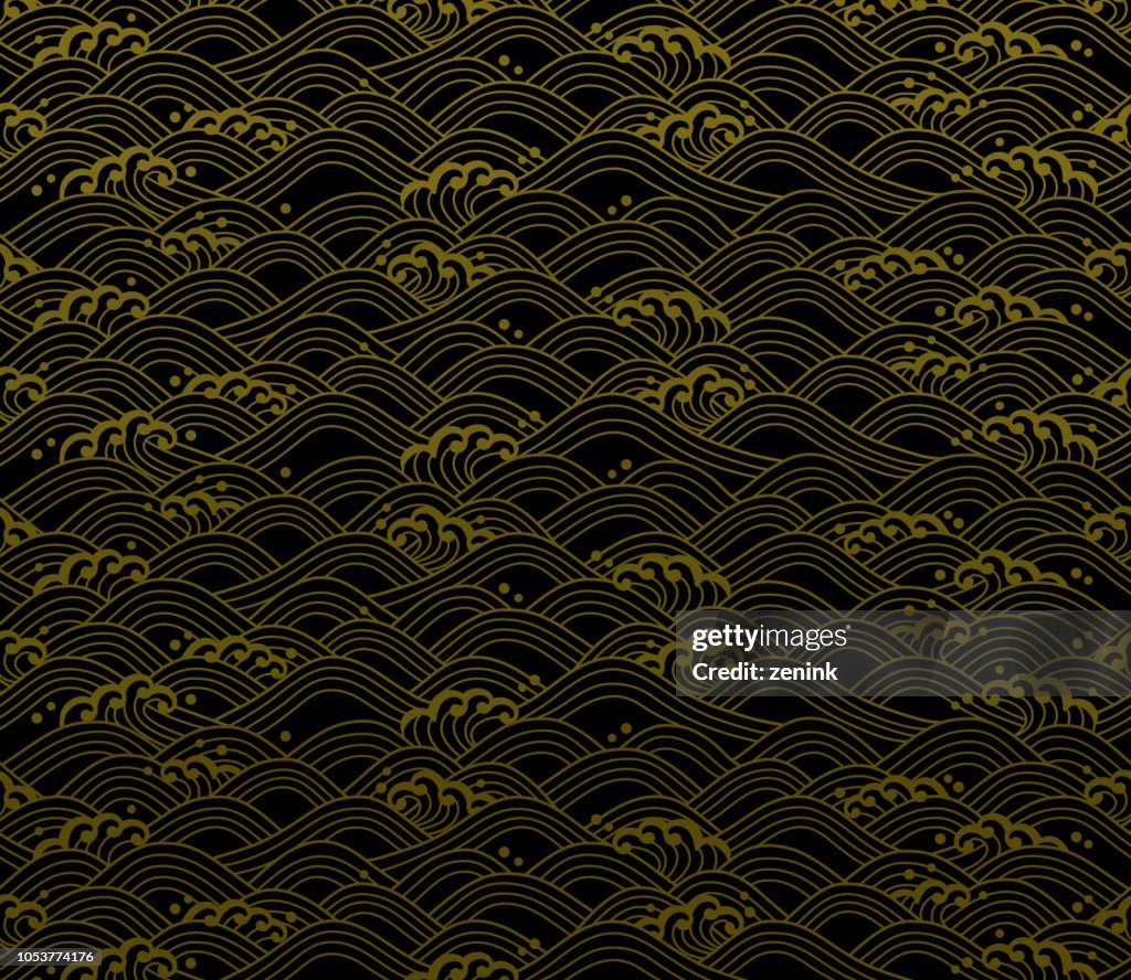 One Pattern Sea Wave Seamless Ocean Wave Pattern High-Res Vector Graphic - Getty Images