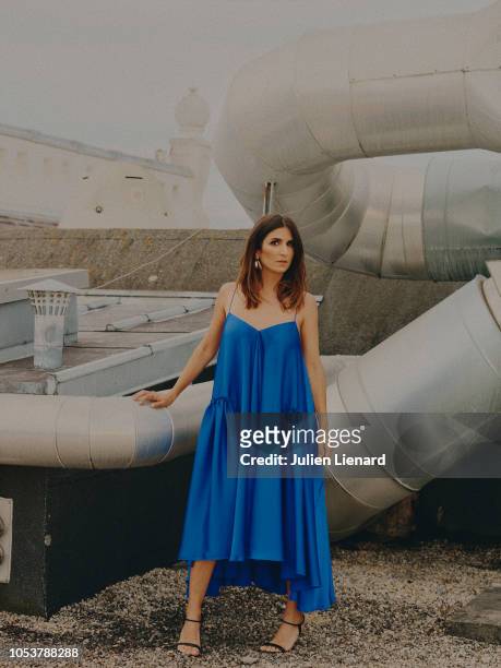 Actress Géraldine Nakache is photographed for Self Assignment, on June, 2018 in Cabourg, France. . .