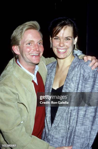 Eric Douglas and Alexandra Paul during 1987 Young Artist Group at Comedy Store in Los Angeles, California, United States.