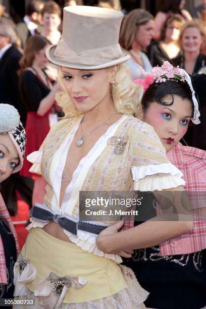 Gwen Stefani and Harajuku Girls during 32nd Annual American Music Awards - Arrivals at Shrine Auditorium in Los Angeles, California, United States.