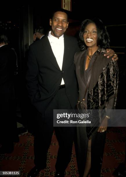 Denzel Washington and Pauletta Washington during "The Preacher's Wife" New York City Premiere at Ziegfeld Theater in New York City, New York, United...