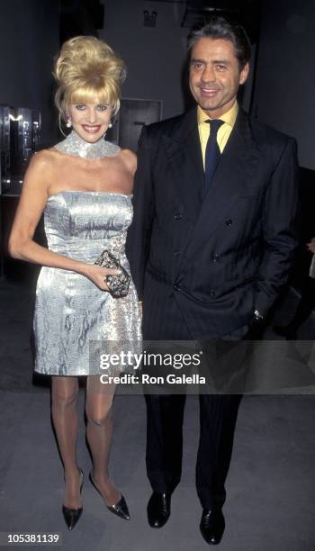 Ivana Trump and Roffredo Gaetani during 1st Annual Ovarian Cancer Research Fund Benefit at Pier 59 Studios in New York City, New York, United States.