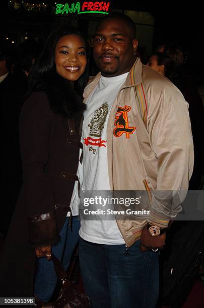 Gabrielle Union and Chris Howard during "Coach Carter" Los Angeles Premiere - Arrivals at Grauman's Chinese Theatre in Hollywood, California, United...