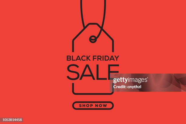 black friday web banner design - taking stock illustrations