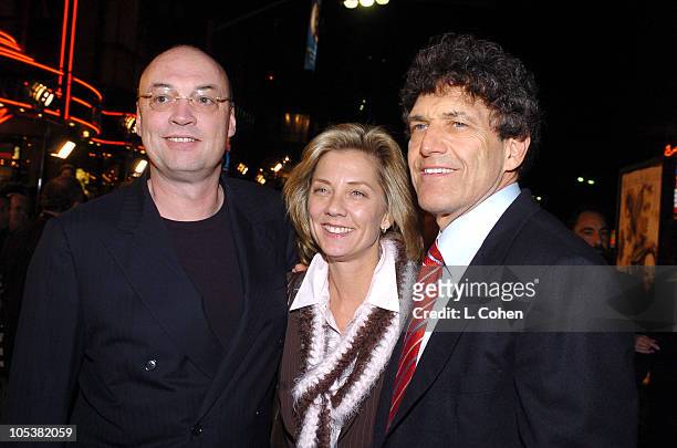 Moritz Borman, producer of "Alexander", Dawn Taubin, president of domestic marketing Warner Bros., and Alan Horn, president/CEO Warner Bros.
