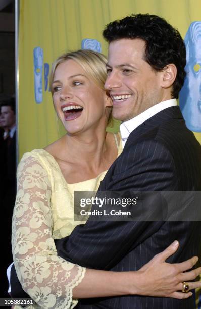 Alice Evans and Ioan Gruffudd during BAFTA/LA Tea Party - Red Carpet at Park Hyatt Hotel in Los Angeles, California, United States.