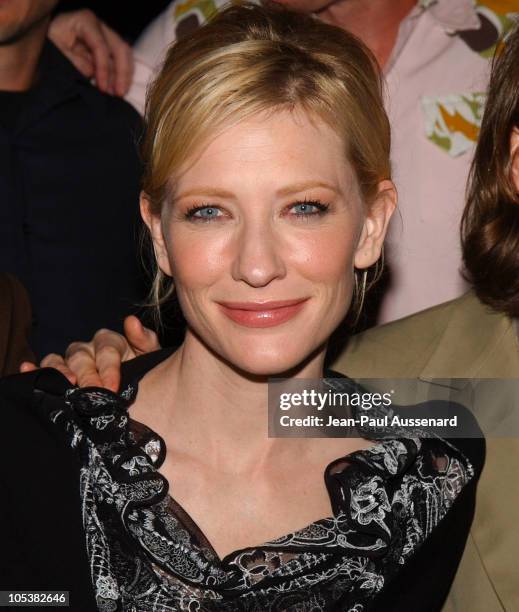 Cate Blanchett during "The Life Aquatic with Steve Zissou" Los Angeles Screening at Harmony Gold Theater in Hollywood, California, United States.