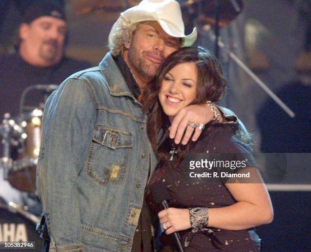 Toby Keith and daughter Krystal during 38th Annual Country Music Awards - Show at Grand Ole Opry House in Nashville, Tennessee, United States.