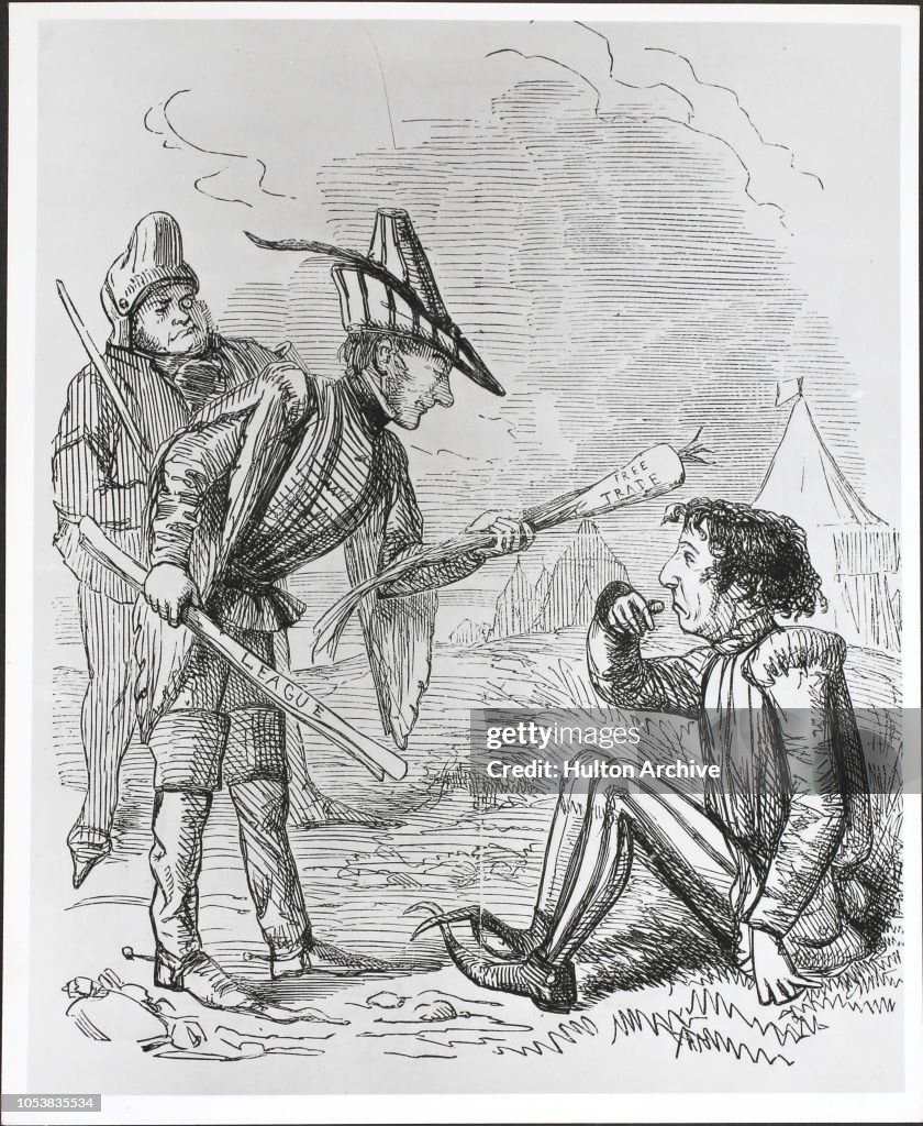 Eating The Leek' - a cartoon on the Corn Laws from Punch magazine,... News  Photo - Getty Images