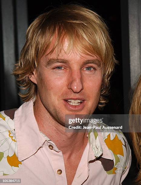 Owen Wilson during "The Life Aquatic with Steve Zissou" Los Angeles Screening at Harmony Gold Theater in Hollywood, California, United States.