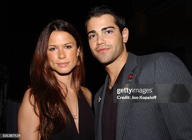 Rhona Mitra and Jesse Metcalfe during 2005 ABC Winter Press Tour Party - Inside at Universal Studios in Universal City, California, United States.