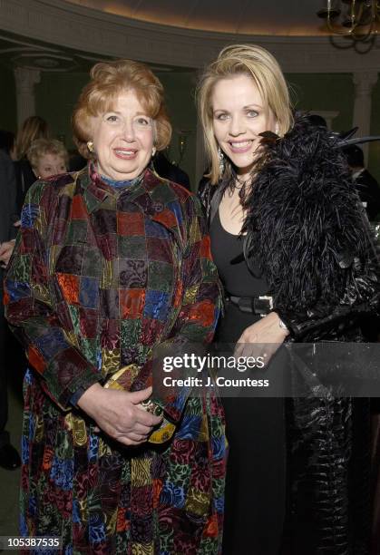 Beverly Sills and Renee Fleming during Renee Fleming Book Release Party - "The Inner Voice: The Making of a Singer" at The Georgian Suite in New York...