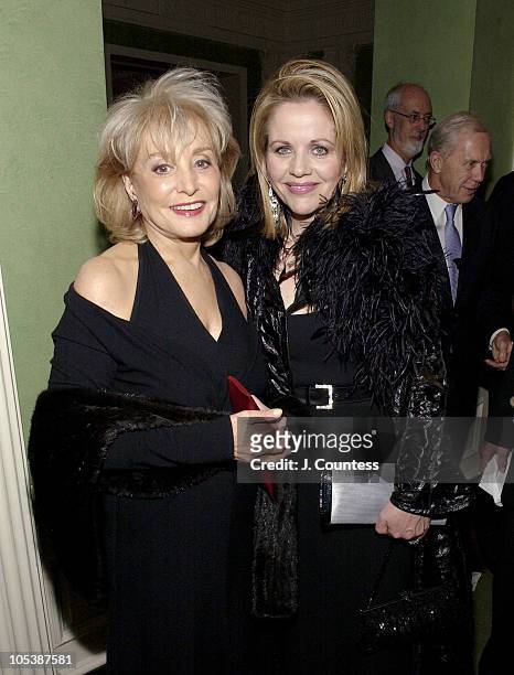 Barbara Walters and Renee Fleming during Renee Fleming Book Release Party - "The Inner Voice: The Making of a Singer" at The Georgian Suite in New...