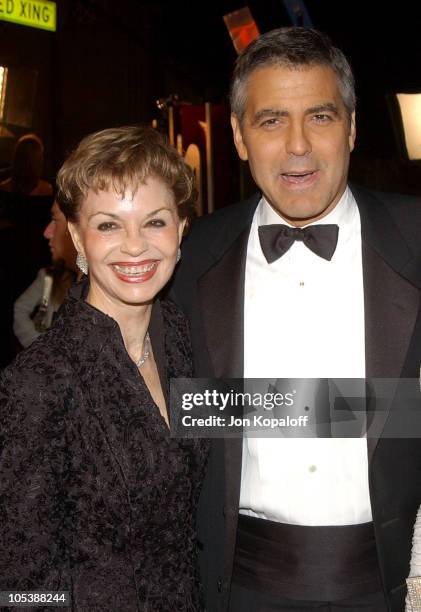 George Clooney and mom Nina Warren Clooney during "Ocean's Twelve" Los Angeles Premiere - Arrivals at Grauman's Chineese Theater in Los Angeles,...