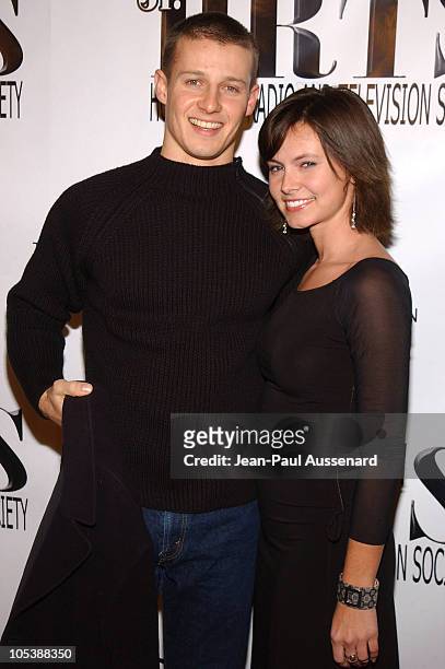 Will Estes and Amy Wyman during 2nd Annual "Young Hollywood" Holiday Party Presented by the Junior Hollywood Radio & Television Society at Bliss in...