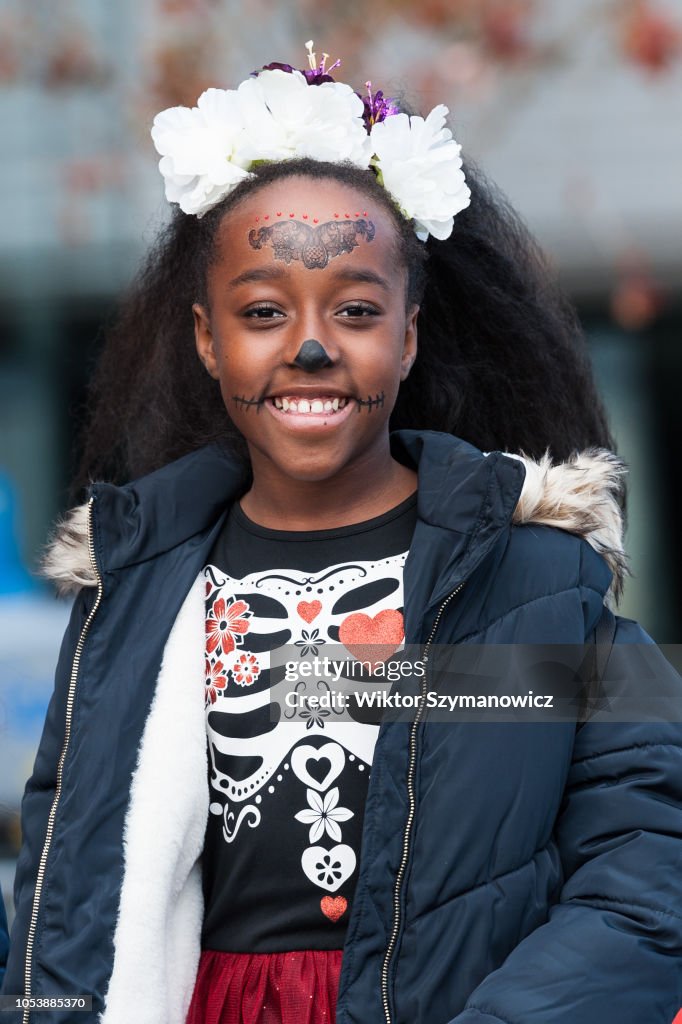 A cosplayer attends the MCM Comic Con at ExCeL exhibition centre in ...